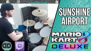 Mario Kart 8 Deluxe | Sunshine Airport (Live Improv Drum Cover) DonutDrums