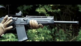 Tokyo Marui SAIGA-12K Gas Blow Back Shot Gun in Action