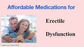 Affordable medications for erectile dysfunction