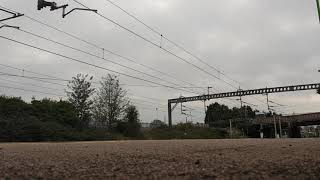 Freightliner 70005 screams past Lichfield Trent Valley 15/10/2019