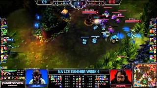 Dignitas vs Cloud 9 - NA LCS Season 3 Summer Split [Week 4 - Day 1]