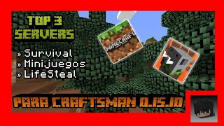 Top 3 mejores servidores para craftsman 0.15.10 | Review