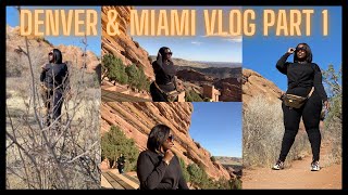 Denver & Miami Vlog:  Part 1 | Red Rocks Amphitheatre | Hiking | Plus Size Vlogger | Quiara B