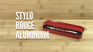 STYLO ALUMINIUM ROUGE