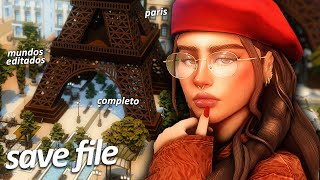 save file diferente com muitos sims e lotes lindos 🤍 *completo e atualizado* — the sims 4