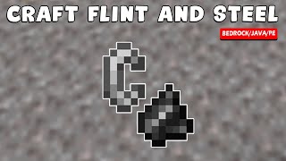 How to Make FLINT and STEEL in Minecraft - TUTORIAL