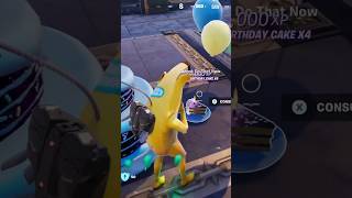 Eating birthday cake in Fortnite ! 7th birthday ! #shorts #gaming