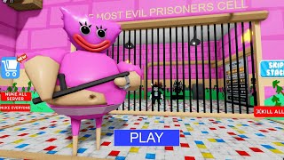 KISSY MISSY BARRY'S PRISON RUN Obby New Update Roblox - All Bosses Battle FULL GAME #roblox