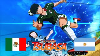 MEXICO 🇲🇽 vs 🇦🇷 ARGENTINA Captain Tsubasa Rise Of New Champions | PS5 2K