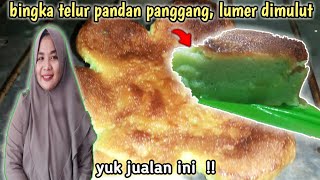 RESEP BINGKA TELUR PANDAN - cara membuat bingka telur pandan panggang | bingke pontianak