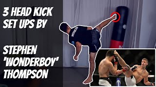 3 Set Ups For Landing Head Kicks - UFC's Stephen 'Wonderboy' Thompson