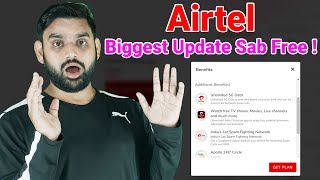 Airtel Biggest Update | Free on Every Mobile  Recharge Plans | Airtel AI Spam | Unlimited 5G Data |