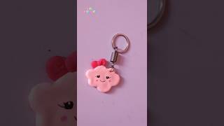 DIY Key chain With Air Dry Clay || Clay Art || Eshu Art&Craft #diy #clayart #keychain #viralshorts