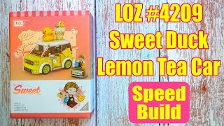 LOZ Sweet Duck Lemon Tea Car #4209 | 260 Pieces | Speed Build