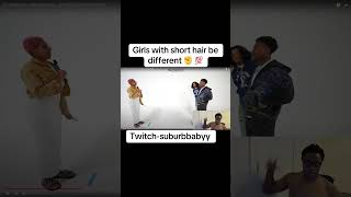 Girls with short hair be different    Twitch-suburbbabyy