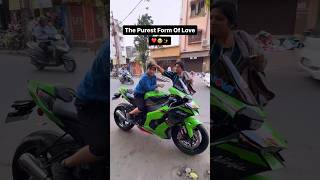 Kid's Love for Zx 10R❤️ #youtube #trending #superbikes #viral #kawasaki #zx10r #shubhaneeldutta #1m