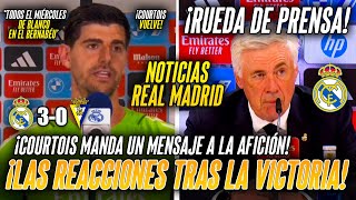 COURTOIS MANDA UN MENSAJE A LA AFICIÓN | ¡LAS REACCIONES TRAS EL REAL MADRID 3-0 CÁDIZ!