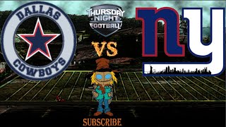 Dallas Cowboys vs New York Giants Play by Play Watch Along