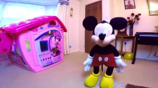 Giant Mickey Mouse Fun Playhouse Minnie  Mouse Family Pushing Stroller