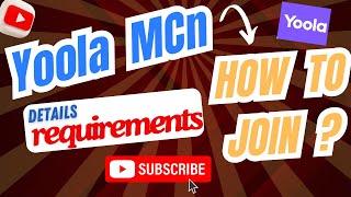 How to Join Yoola MCN | For Small Channel best MCN Network | MCN YouTube Partner Program