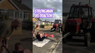 STRONGMAN Pulls Tractor with Bare Hands