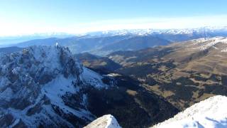 30.10.11 Dolomiten Peitlerkofl 2875m Traumblick über Südtirol - Vista eccezionale Alto Adige.MOV