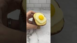 🍳Eggs on toast 🍞 #cupcake #cakedecorating #eggs #cutefood #minifood #baking #ytshorts #cake