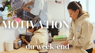 MOTIVATION du week-end✨ | retour de course, rangement, ménage