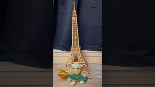 Grogu, Baby Yoda Buys Gold At Eiffel Tower!