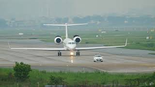 Gulfstream G-V Greece Airforce 678 taking off 25L VVTS May-19-2022