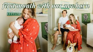 FIRST MONTH WITH OUR NEWBORN VLOG - little moments in our life with our new baby