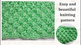 beautiful Knitting stitch, easy to knit stitch pattern, knitting design for sweaters, blankets, hats