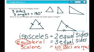 5th Grade Math Lesson 7-5 A Hierarchy of Triangles