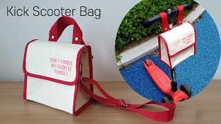 DIY 캔버스 킥보드 가방/토트&크로스백 만들기 - How to make a Kick Scooter Bag