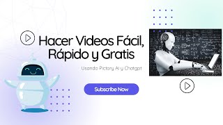 Haz Videos Fácil, Rápido y Gratis con Chatgpt y Pictory