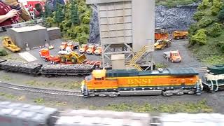 an HO scale Soo Line circus train