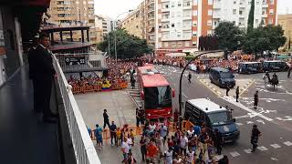 Recibimiento espectacular Valencia - Atlético