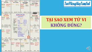 TẠI SAO XEM TỬ VI KHÔNG ĐÚNG?