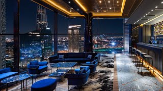 Late Night Jazz Lounge 🍷 Relaxing Bar Classics with Stunning City Views for Work, Study, and Unwind