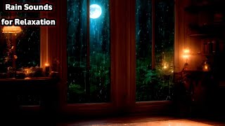 Relaxing Rain and Thunder Sounds in a Cozy Forest View Room | Sleep and Meditation