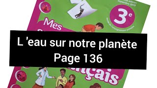 (3AEP)Lecture:page 136:L'eau sur notre planète. مترجم