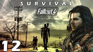 Fallout 4 Live Let's Play Pt. 12 - The Institute (Survival Mode Difficulty)