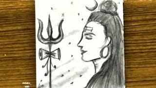 Lord Shiva Drawing easy for beginners