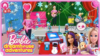 Barbie Dreamhouse Adventures - More Santa Claus Hat for Barbie and Cute Reindeer Hat for Pet