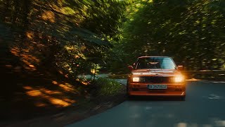 BMW E30 Driving through the woods 4k