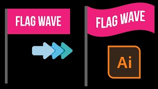 Flag Effect in Adobe Illustrator