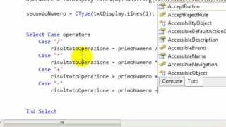 Tutorial di Visual Basic 2010 creazione di una calcolatrice 3a parte