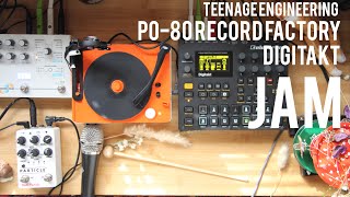 Elektron digitakt,teenage engineering PO-80 record factory / red panda particle v2 15/10/22 14:00