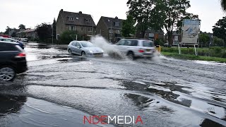 Wateroverlast in Zwijndrecht en Dordrecht na hevige regen - 16/6/2020