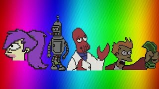 [Minecraft Speedbuild] Leela, Bender, Zoidberg, and Fry from Furturama! (Timelaspe)